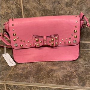 BRAND NEW! Charming Charlie Pink crossbody purse